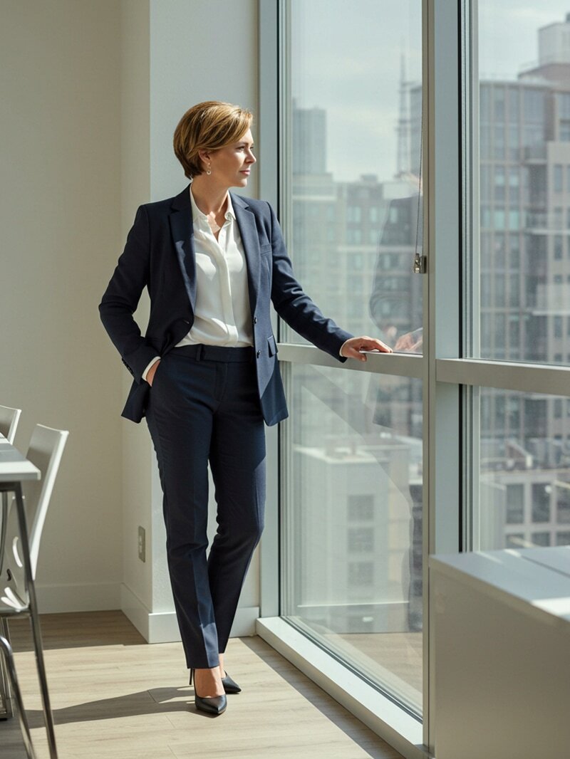 Executive leader reflecting on strategy and professional growth with an advisor